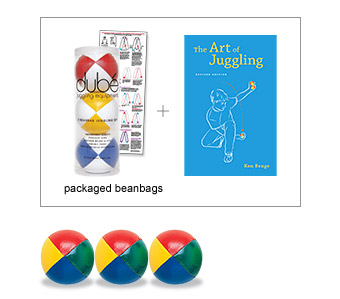Combo Ball Juggling Set - 3 Std. Squosh & Book