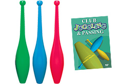Combo Club Juggling Set - 3 AF Clubs & DVD#2572