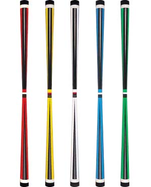 Trigon Devil Stick w/ Wood Core Handsticks